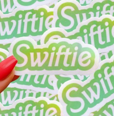 Swiftie Green Holographic Sticker