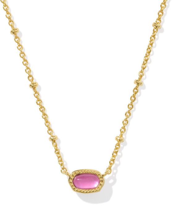 The Mini Elisa Satellite Pendant Necklace Gold Azalea Illusion