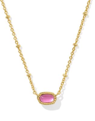 The Mini Elisa Satellite Pendant Necklace Gold Azalea Illusion