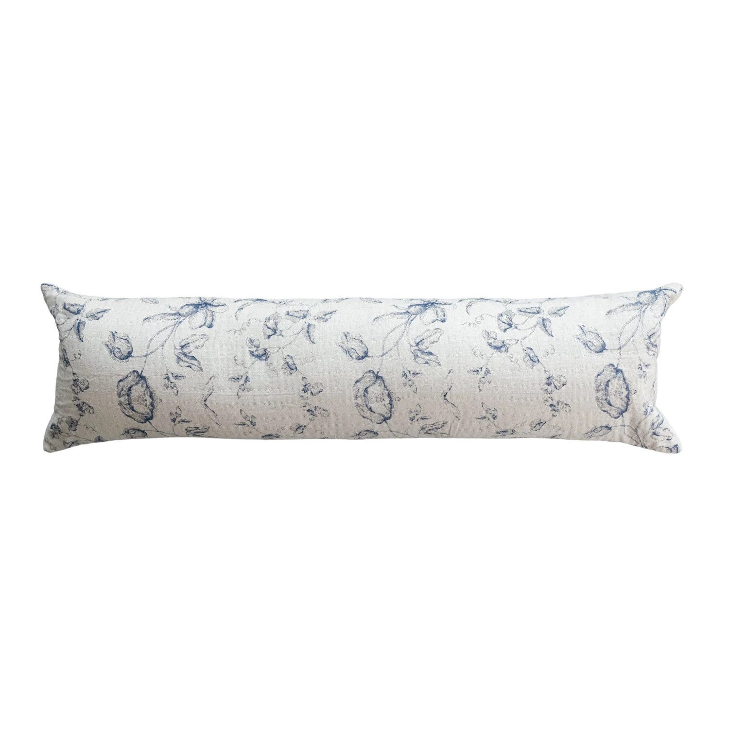 Blue Pattern Lumbar Pillow