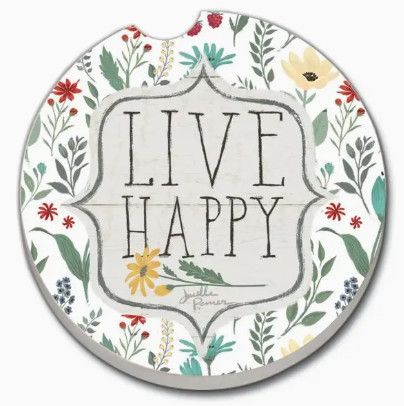 Blooming Thoughts Car Coaster