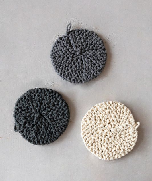 Round Crochet Pot Holders/Trivets