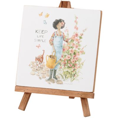 Keep Life Simple Easel
