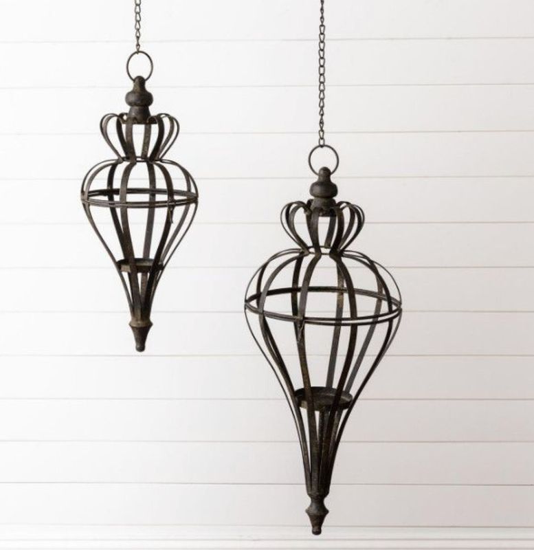 Ornate Hanging Candle Lantern