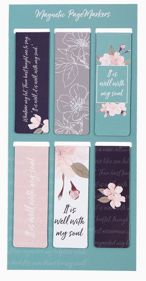 Magnetic Bookmark Set It is Well