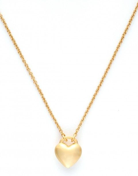 SLV 18" Love/Heart Necklace, Color: Gold