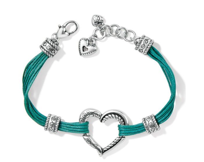 Heritage Heart Bracelet, Color: Teal