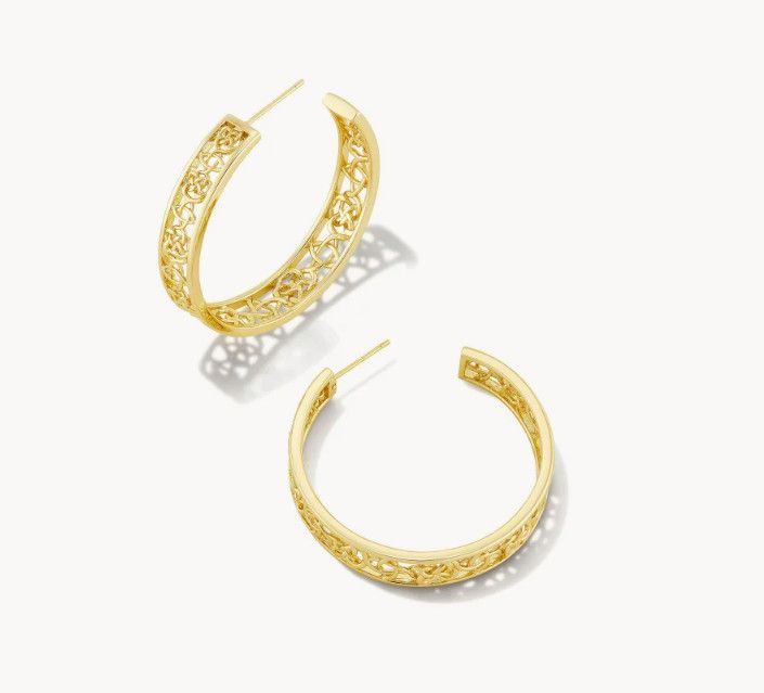 Kelly Hoop Earring, Color: Gold