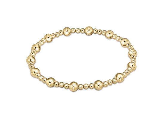 Enewton EXTENDS Classic Sincerity Pattern Bead Bracelet Gold, Size: 5mm