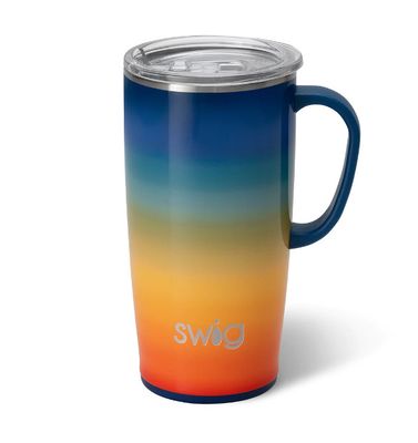 Swig Retro Rainbow Collection, Size: Travel Mug 22oz