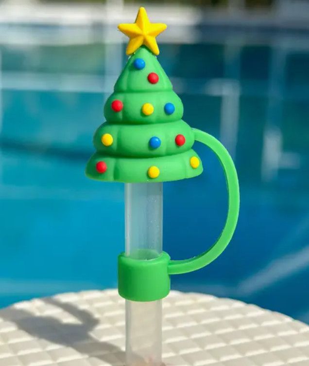 Holiday Straw Cover, Color: Christmas Tree