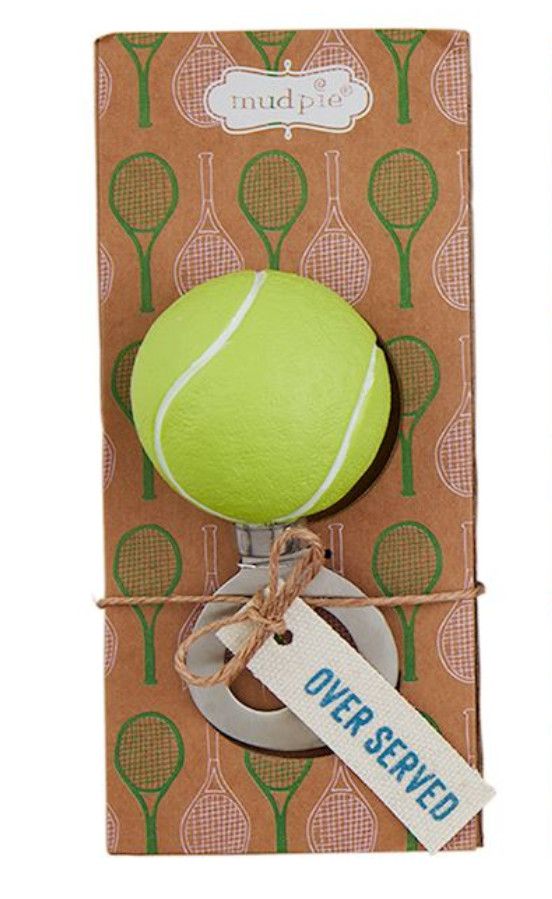 Tennis Bottle Opener, Color: Over Served