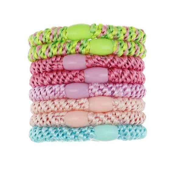 Grab &amp; Go Ponytail Holders Set of 8, Color: Cabana