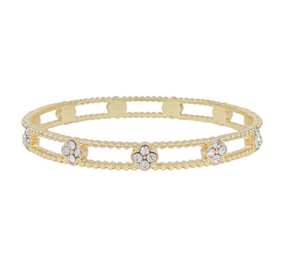 The Kent Bangle, Color: Gold Clear