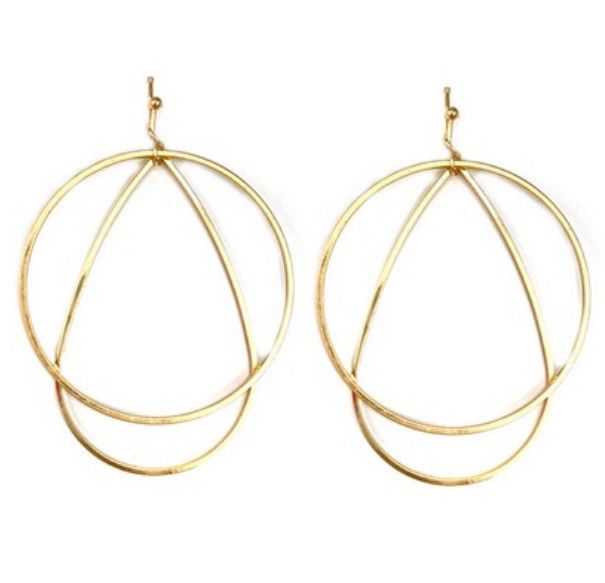 The Vicki Earrings, Color: Gold