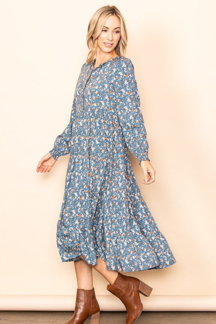 The Femie Maxi Dress, Color: Blue, Size: S