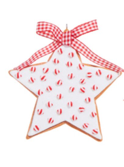 Sprinkle Cookie Ornament, Style: Star