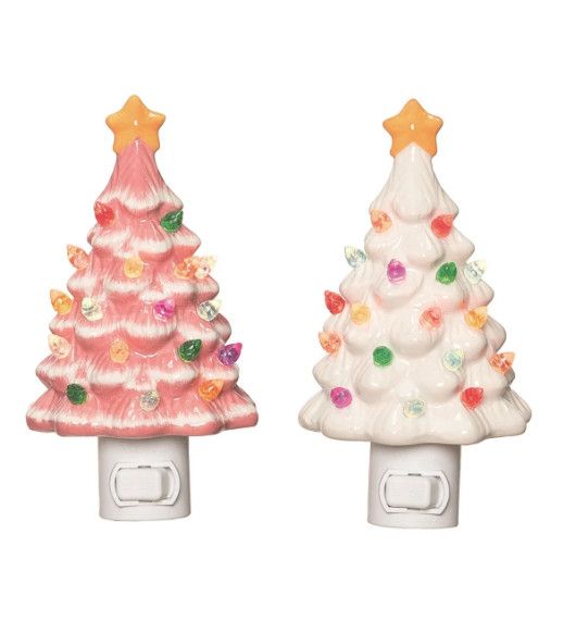 Vintage Ceramic Tree Night Light , Color: White