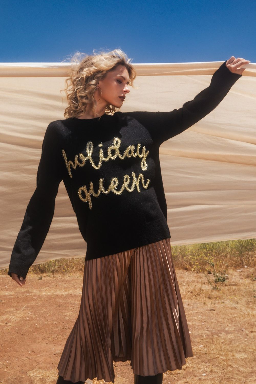 The Holiday Queen Sweater, Size: S