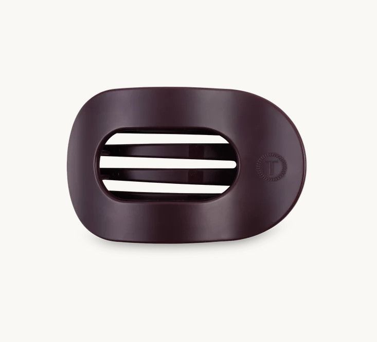 Teleties™ Flat Round Hair Clip | Burgundy Bliss, Size: Small