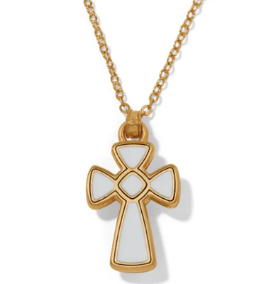 Majestic Royal Cross Reversible Necklace Gold