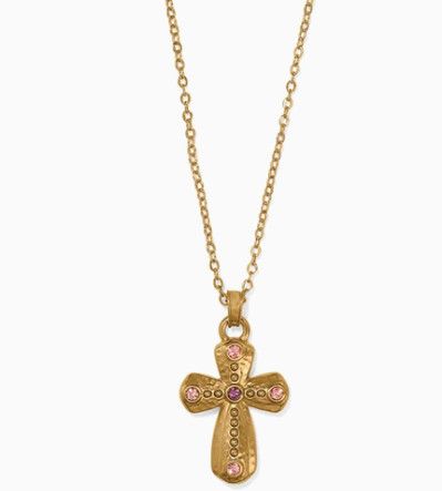 Majestic Imperial Cross Reversible Necklace Gold