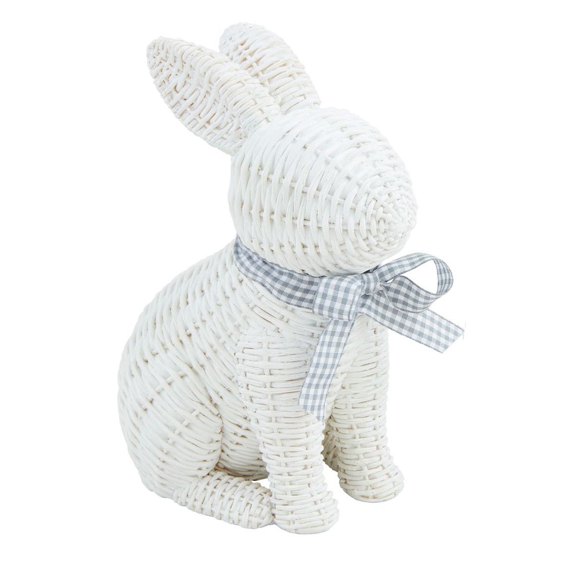 Wicker Resin Bunny, Size: Large