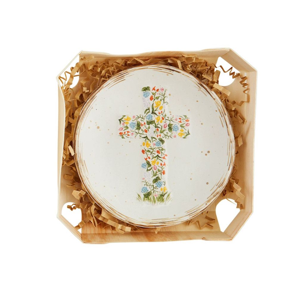 Flower Cross Trinket Dish