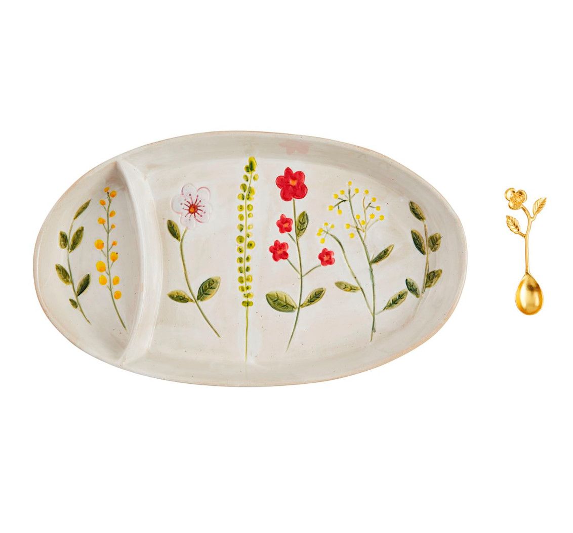 Floral Chip and Dip