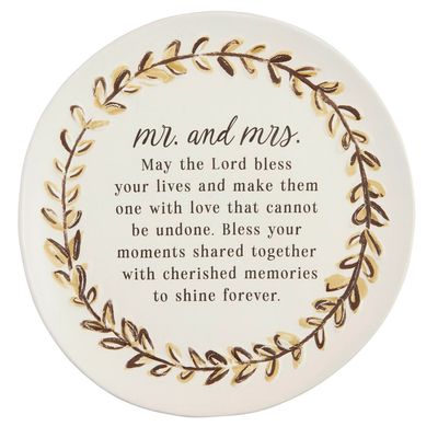 Mr. and Mrs. Blessing Plate