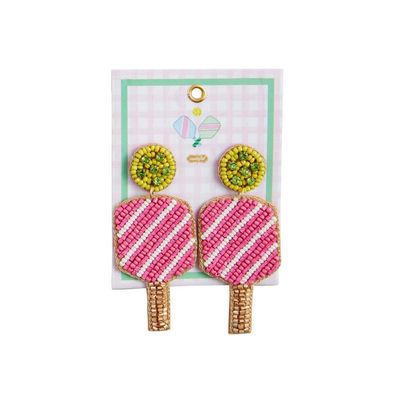 Pickleball Beaded Earrings