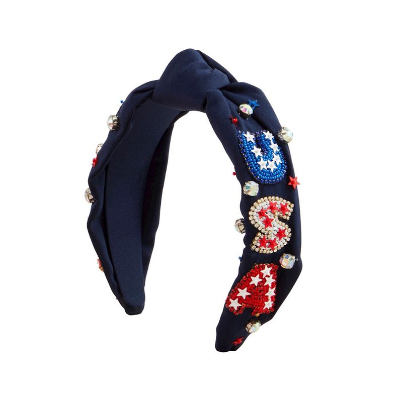 USA Navy Beaded Headband