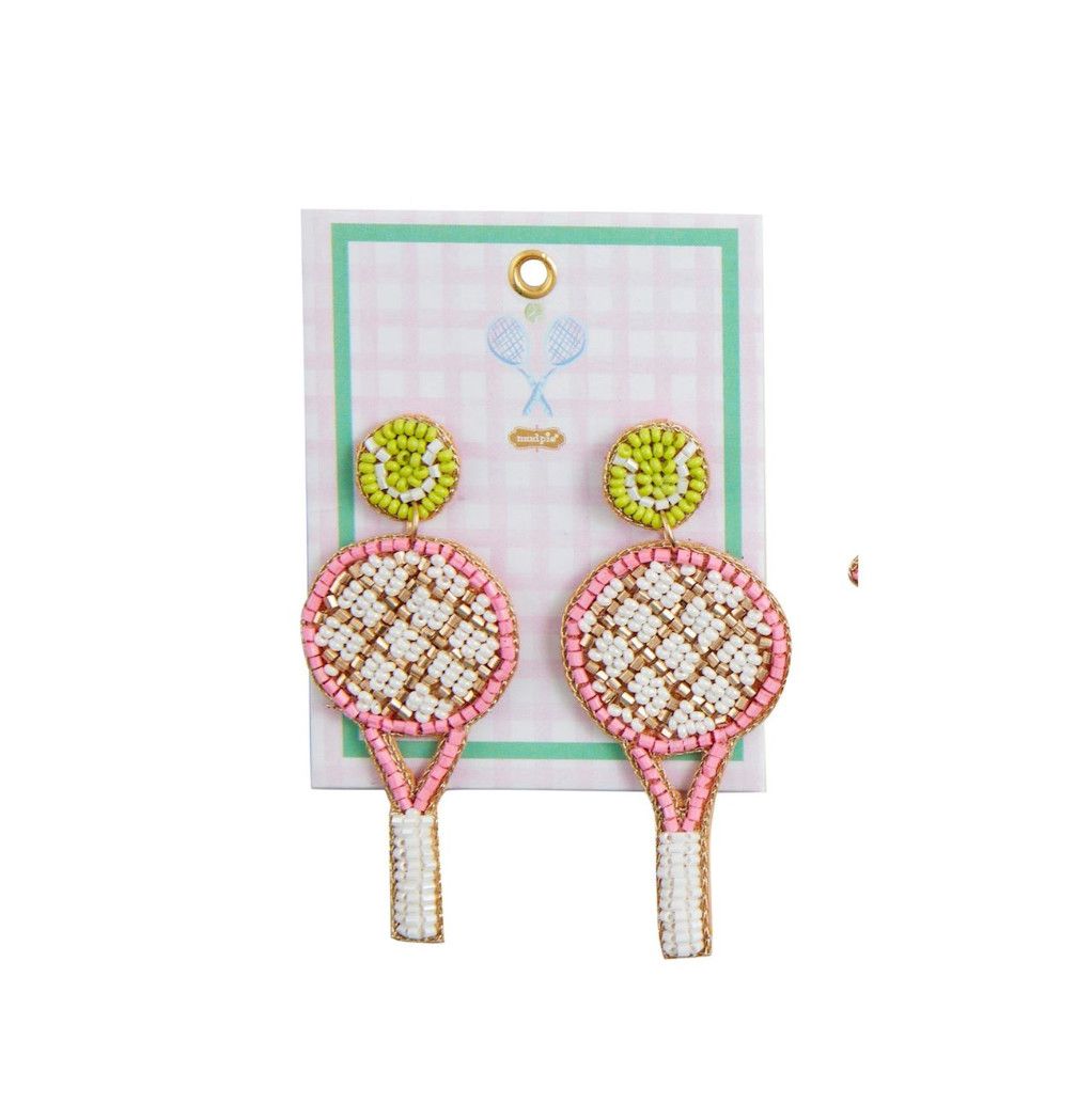 Tennis Beaded Earrings