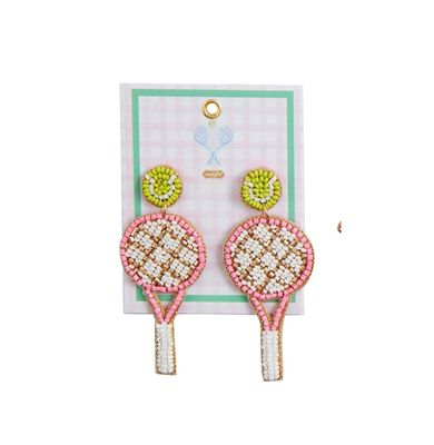 Tennis Beaded Earrings