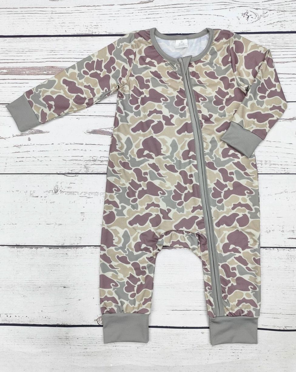 Camouflage Bamboo Zip Sleeper