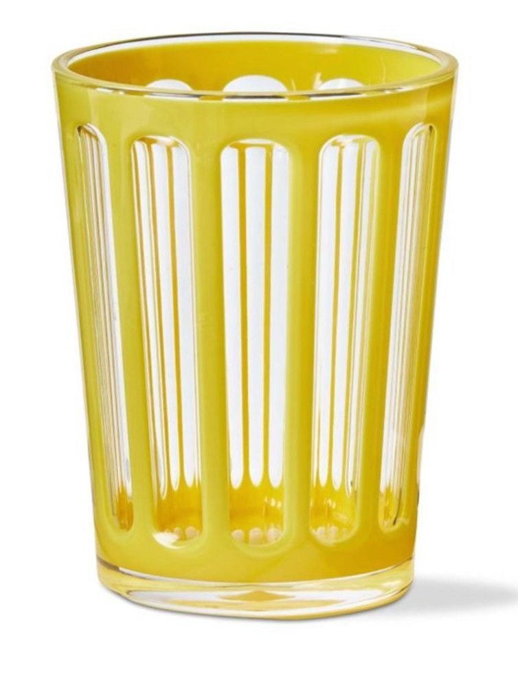 Yellow Stripe Acrylic Cup