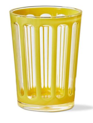 Yellow Stripe Acrylic Cup