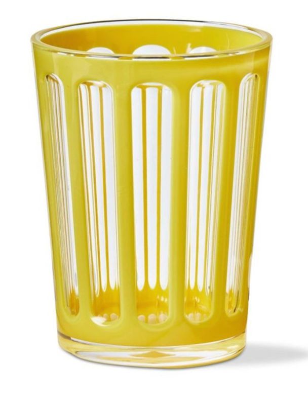 Yellow Stripe Acrylic Cup
