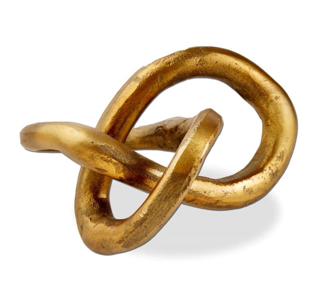 Gold Knot Decorative Sculpture