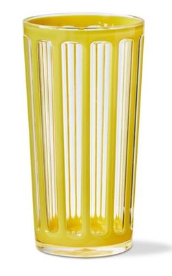 Yellow Stripe Acrylic Tumbler