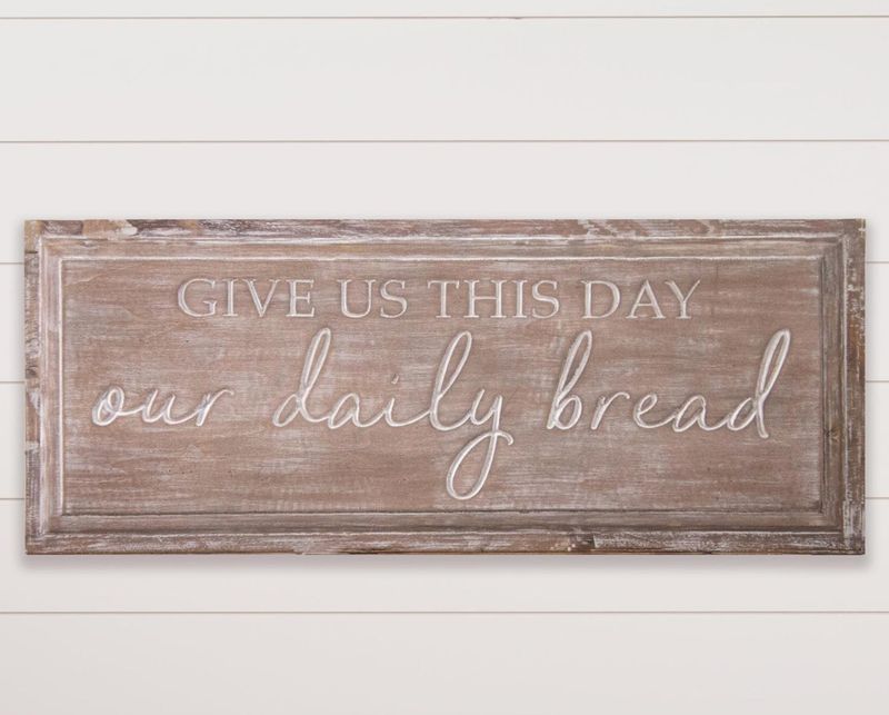 Our Daily Bread Carved Sign