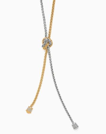 Meridian Ventus Two Tone Y Necklace