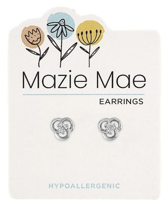 Mazie Mae Girls Earrings Silver Celtic Knot