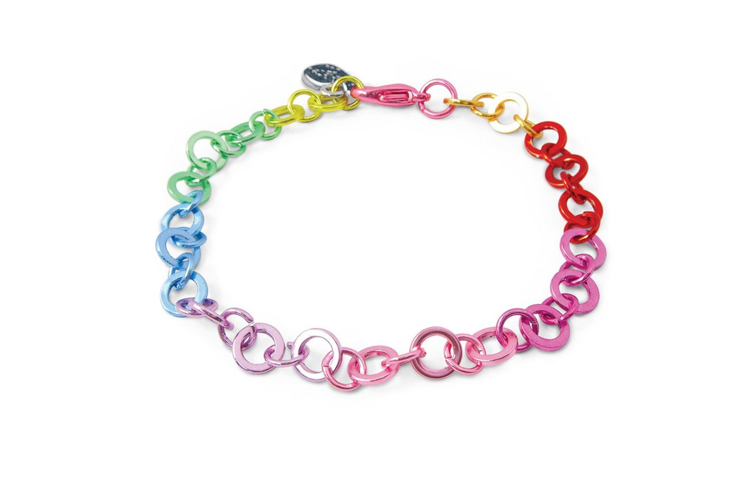 Charm It! Rainbow Chain Bracelet
