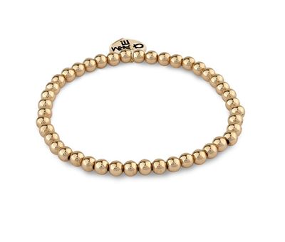 CHARM IT! Gold Stretch Bead Bracelet