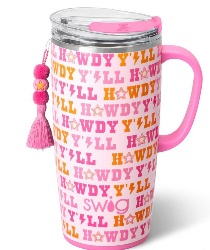 Swig Howdy Y&#39;all Collection, Size: Travel Mug 22 oz