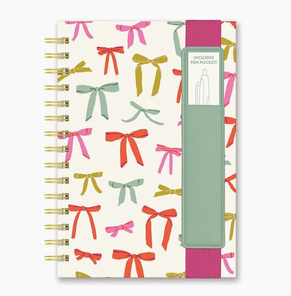Put A Bow On It Oliver Notebook + Pen Pocket