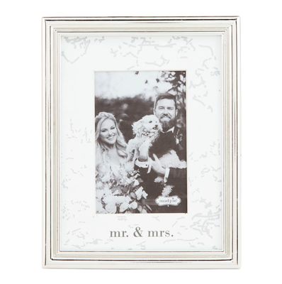 Mr &amp; Mrs Metal 4x6 Frame
