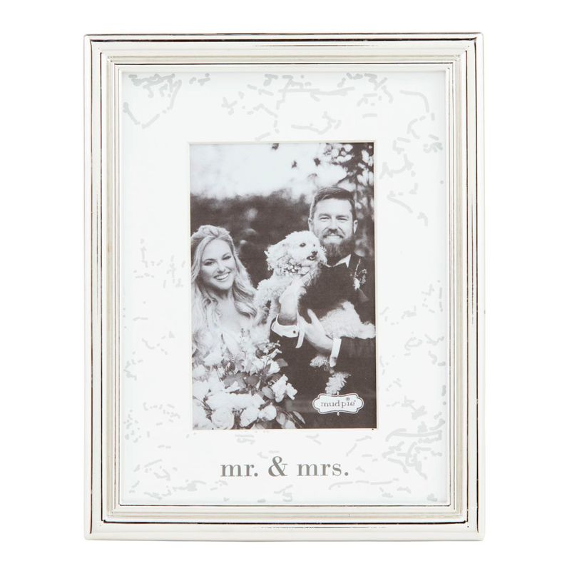 Mr &amp; Mrs Metal 4x6 Frame