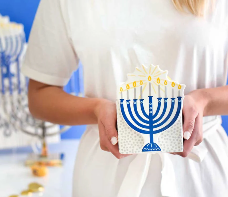 Happy Everything™ Mini Attachment | Blue Menorah